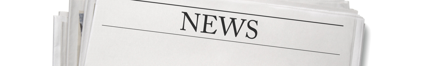 image of a paper with news written at the top