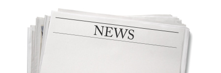 image of a paper with news written at the top