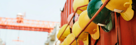 Had hats on container ship