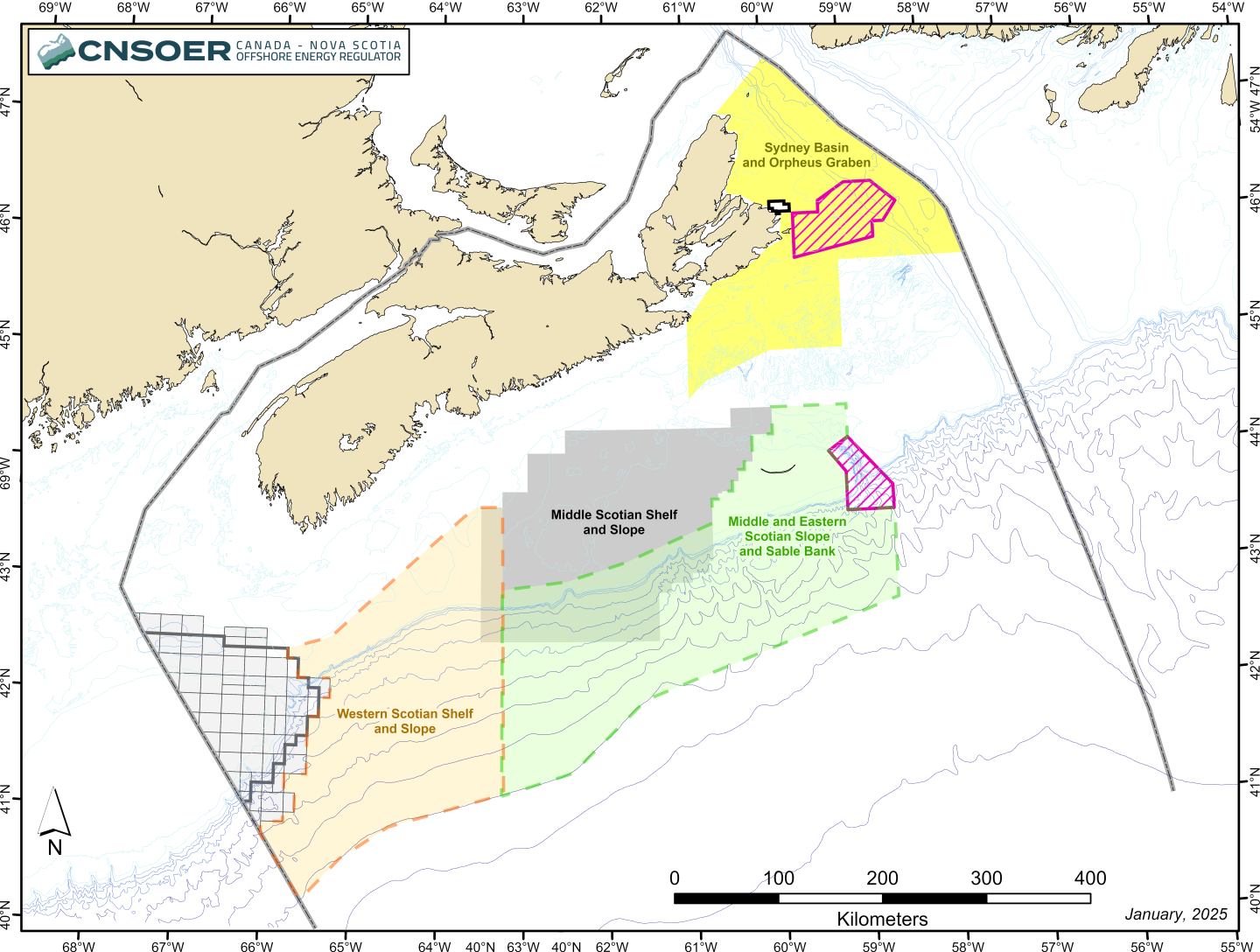 Map of SEA Full Offshore Area