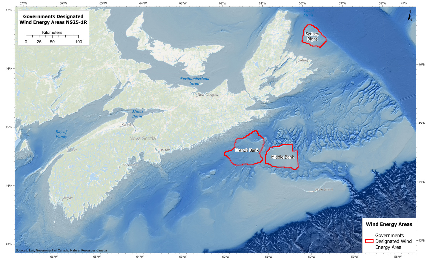 Governments designated Wind Energy Areas NS25-1R
